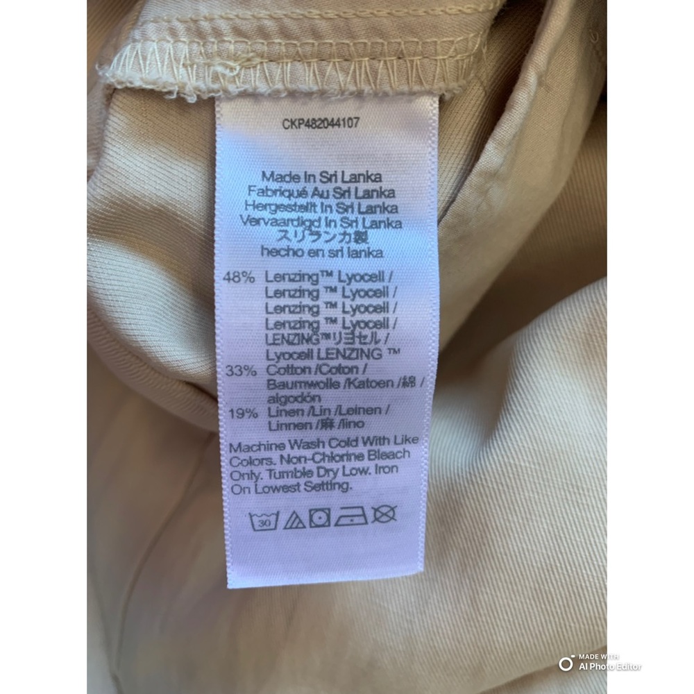 Madewell The Harlow Wide Leg Pant in Harvest Moon Size 16 NWT Beige Off White - Picture 14 of 17
